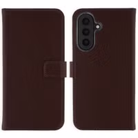 Selencia Echt Leren Bookcase Samsung Galaxy A57 (5G) - Donkerbruin