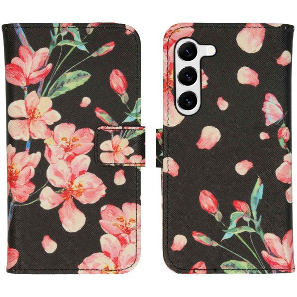 imoshion Design Softcase Bookcase Samsung Galaxy S23 - Blossom Black