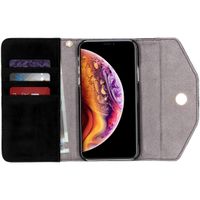 iDeal of Sweden Mayfair Clutch Velvet iPhone Xs / X - Zwart