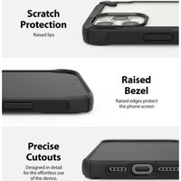 Ringke Fusion X Backcover iPhone 12 (Pro) - Zwart