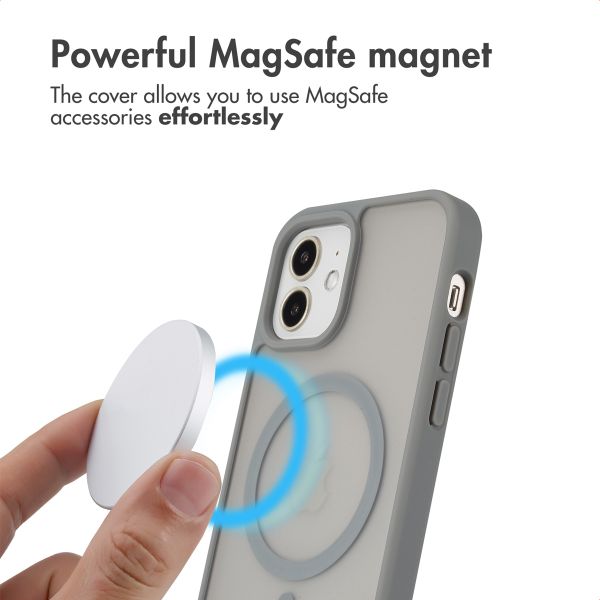 imoshion Colour Guard Back Cover with MagSafe Apple iPhone 12 (Pro) - Grey
