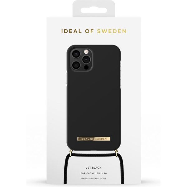 iDeal of Sweden Ordinary Necklace Case iPhone 12 (Pro) - Jet Black