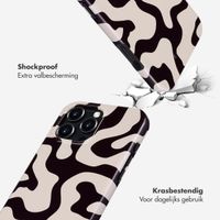 Selencia Vivid Backcover met MagSafe Apple iPhone 16 Pro Max - Art Wave Black