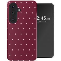 Selencia Vivid Case with MagSafe Samsung Galaxy S26 - Happy Dots Burgundy