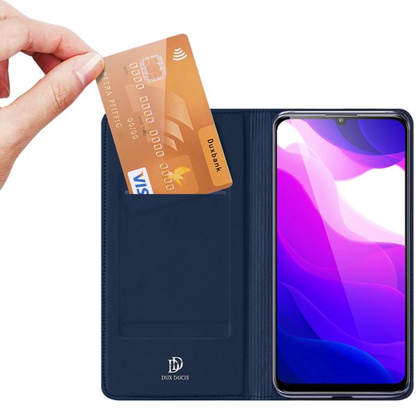 Dux Ducis Slim Softcase Bookcase Xiaomi Mi 10 Lite - Donkerblauw