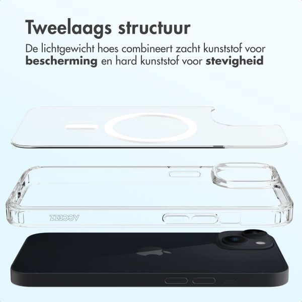 Accezz Xtreme Impact Backcover met MagSafe Apple iPhone 13 - Transparant