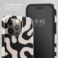 Selencia Vivid Backcover Apple iPhone 15 Pro Max - Art Wave Black