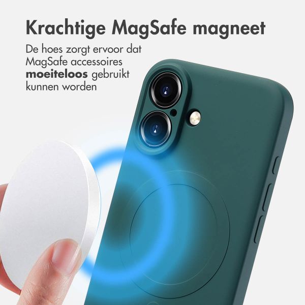 imoshion Color Backcover met MagSafe iPhone 16 - Donkergroen