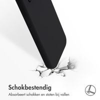 Accezz Liquid Silicone Backcover Google Pixel 9A - Zwart