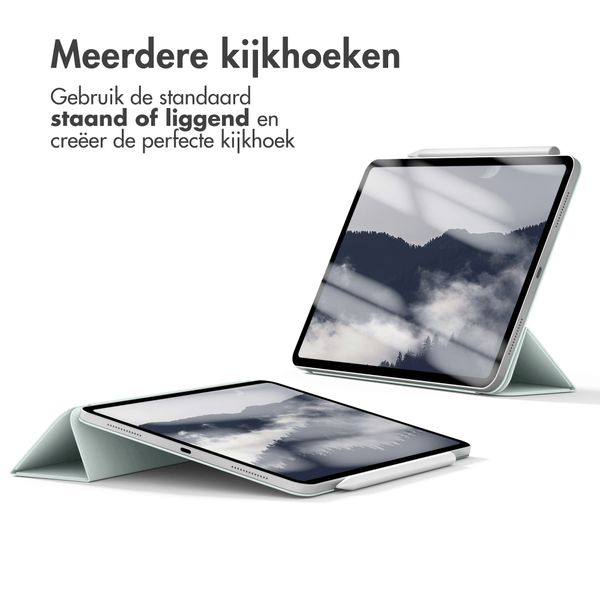 imoshion Magnetic Bookcase Apple iPad Air 11 inch (2025) M3 / (2024) M2 / Air 5 (2022) / Air 4 (2020) - Lichtgroen