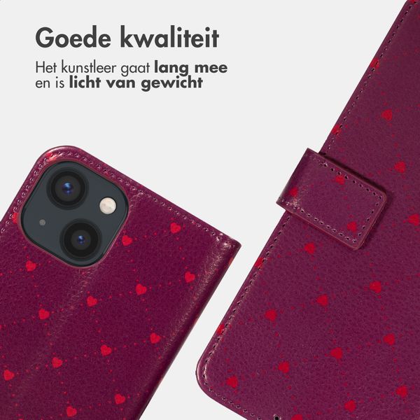 imoshion Design Bookcase Apple iPhone 14 - Crush Check Coral Dust
