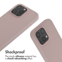 imoshion Silicone Case with Strap Apple iPhone 16 Pro Max - Sand Pink