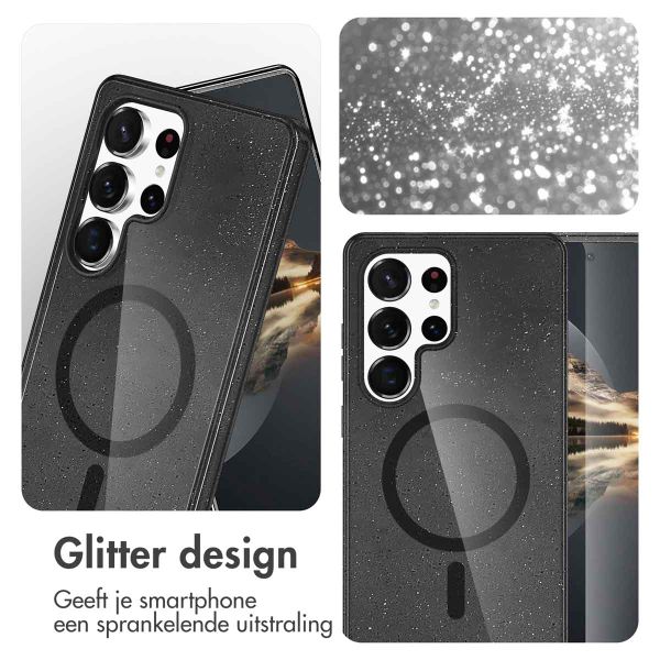 imoshion Sparkle Backcover met MagSafe Samsung Galaxy S24 Ultra - Glitter Zwart