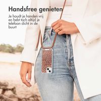 imoshion Design hoesje met koord iPhone 14 - Leopard Mood