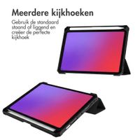 imoshion Trifold Hardcase Bookcase Apple iPad Mini 7 (2024) / iPad Mini 6 (2021) - Zwart