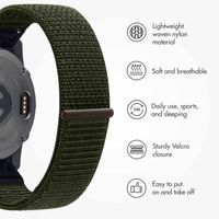 imoshion QuickFit® Nylon Band - Garmin 20 mm Connector - Size L/XL - Green