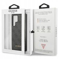 Guess 4G Classic Logo Backcover Samsung Galaxy S24 Ultra - Zwart