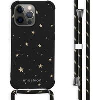 imoshion Design hoesje met koord Apple iPhone 13 Pro Max - Sterren - Goud