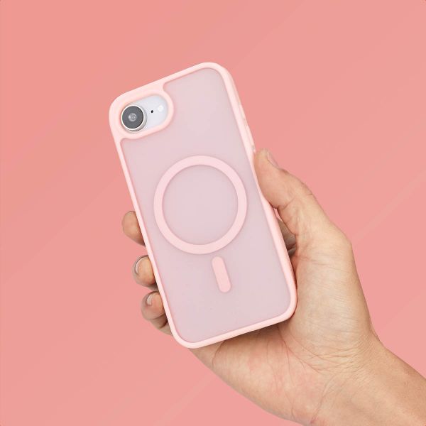imoshion Colour Guard Back Cover with MagSafe Apple iPhone 17e / 16e - Light Pink