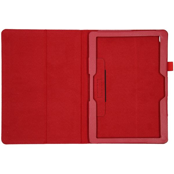 Effen Bookcase Lenovo Tab P10 - Rood