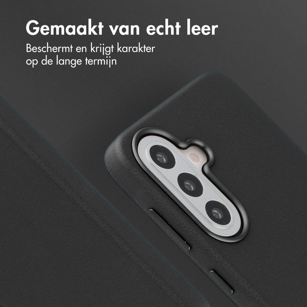 Accezz MagSafe Leather Backcover Samsung Galaxy A57 (5G) - Onyx Black