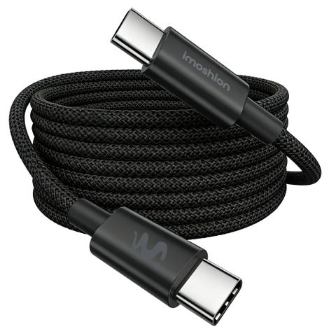 imoshion Braided USB-C naar USB-C kabel 100W - 2 meter - Zwart