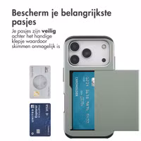 imoshion Backcover met pasjeshouder Apple iPhone 17 Pro - Groen