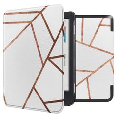 imoshion Design Slim Hard Case Bookcase Kobo Clara Colour / BW - White Graphic