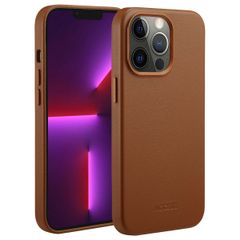 Accezz Leather Back Cover with MagSafe Apple iPhone 13 Pro - Sienna Brown