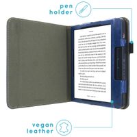 imoshion Vegan Leather Bookcase Kobo Libra H2O - Donkerblauw