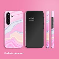 Selencia Vivid Backcover Samsung Galaxy S25 - Pastel Lipstick Marble