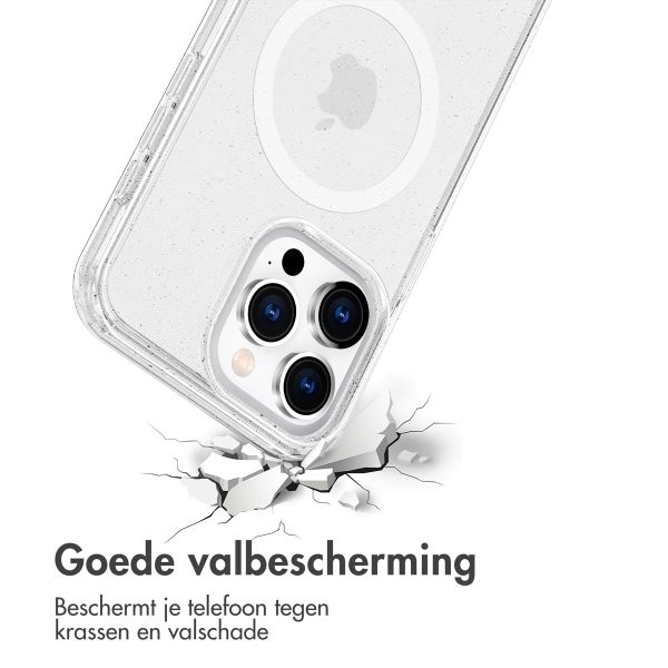 imoshion Sparkle Backcover met MagSafe Apple iPhone 15 Pro Max - Glitter Transparant