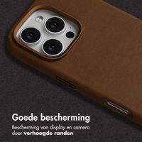 Accezz Vintage Leather Magsafe Backcover Apple iPhone 16 Pro - Tabacco Cognac