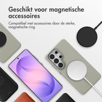 Accezz MagSafe Leather Backcover Samsung Galaxy S26 Ultra - Light Grey
