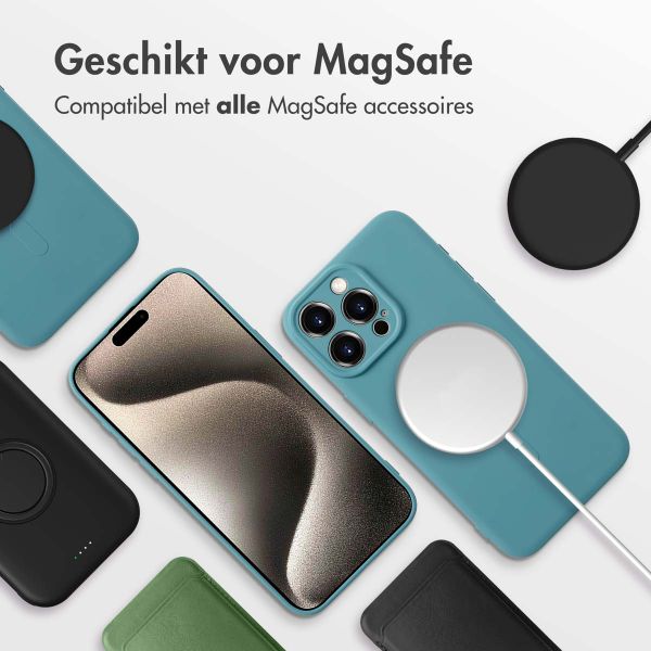 imoshion Color Backcover met MagSafe Apple iPhone 15 Pro Max - Smoke Green