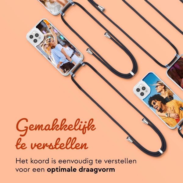 Ontwerp je eigen MagSafe Backcover met afneembaar koord voor de Apple iPhone 12 Pro Max - Transparant