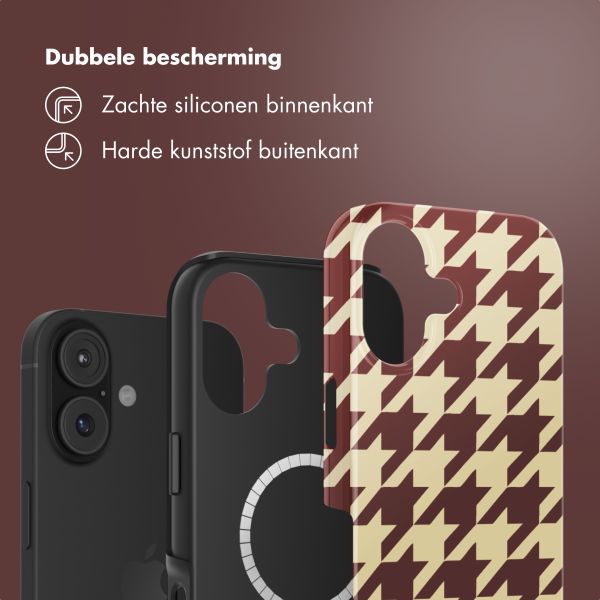 Selencia Vivid Backcover met MagSafe Apple iPhone 17 - Pied-de-Poule