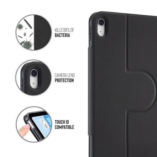 Pipetto Origami No5 Rotating Folio Case Apple iPad Air 13 inch (2025) M3 / (2024) M2 - Zwart