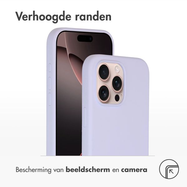 Accezz Liquid Silicone Backcover met MagSafe Apple iPhone 16 Pro Max - Paars