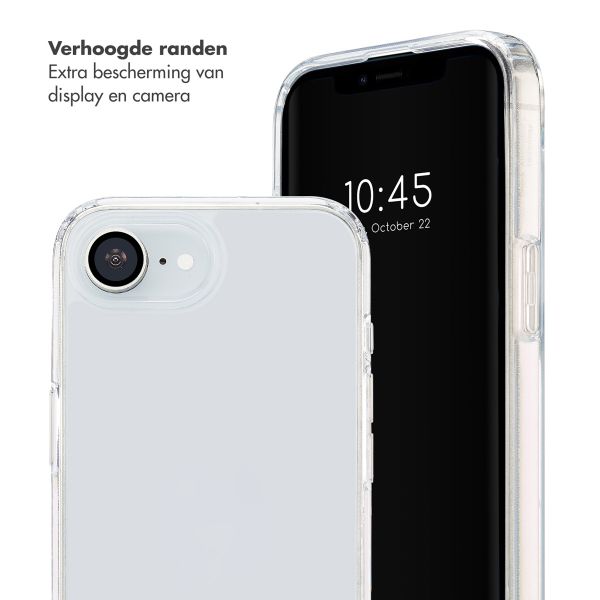Selencia Transparent Case with Hooks + Lova Wrist Strap Apple iPhone 17e / 16e - Beige