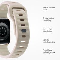 imoshion Active Sport siliconenbandje Apple Watch Series 1 t/m 9 / SE (38/40/41 mm) | Series 10 (42 mm) - Starlight