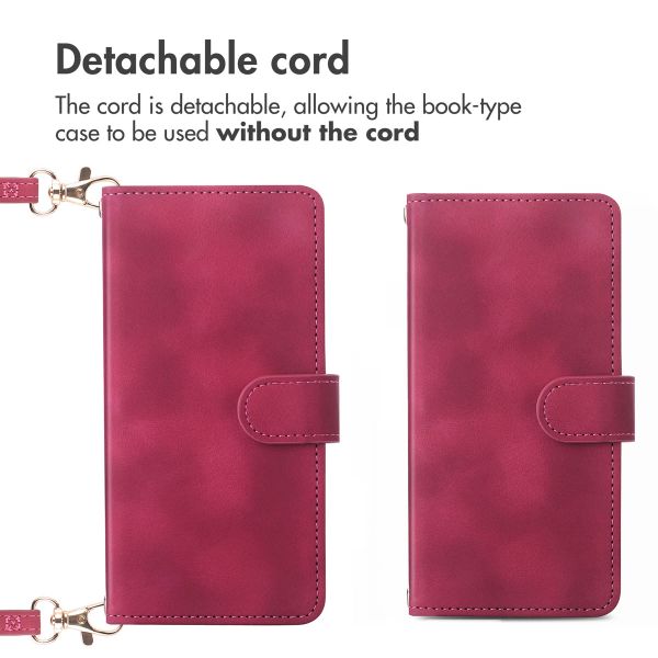 imoshion Bookcase with Strap Apple iPhone 16 - Red