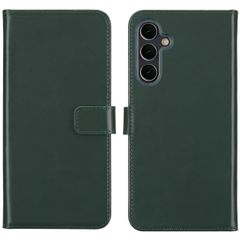 Selencia Echt Leren Bookcase Samsung Galaxy A16 - Groen
