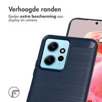 imoshion Brushed Backcover Xiaomi Redmi Note 12 (4G) - Donkerblauw