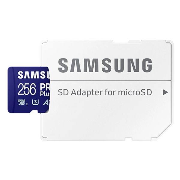 Samsung PRO Plus microSD 2023 - 256GB - inclusief SD Adapter - UHS-I/U3/Full HD/4K UHD