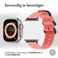 imoshion Nylon bandje Apple Watch Series 1-10 / SE / Ultra (2) - 42/44/45/46/49 mm - Roze