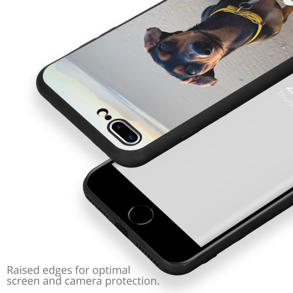 Ontwerp je eigen Apple iPhone 8 Plus / 7 Plus gel hoesje - Zwart