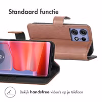 imoshion Luxe Bookcase Motorola Edge 50 Pro - Bruin