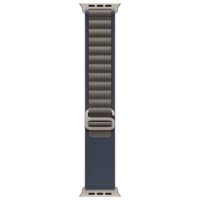 Apple Alpine Loop Band Apple Watch Series 1 t/m 10 / SE / Ultra (2) (44/45/46/49 mm) - Maat L - Blue