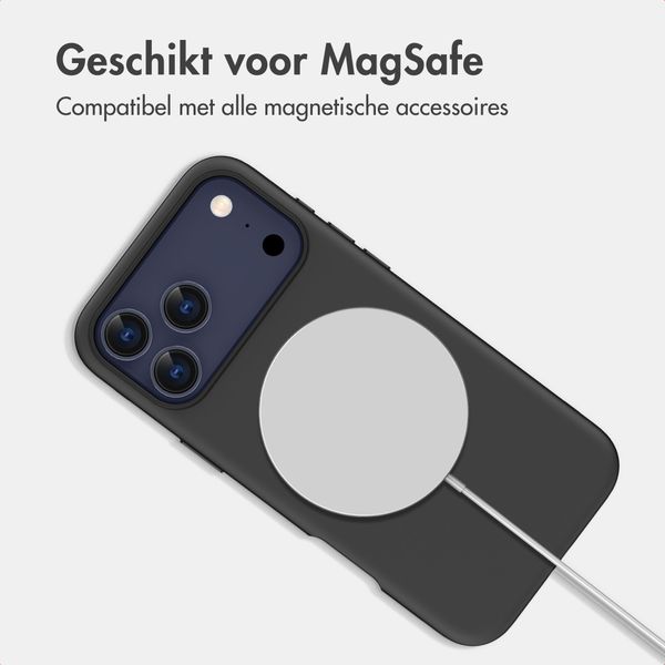 imoshion Color Backcover met Thin MagSafe Ring Apple iPhone 17 Pro Max - Zwart
